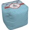 Airplane Theme Cube Poof Ottoman (Top)