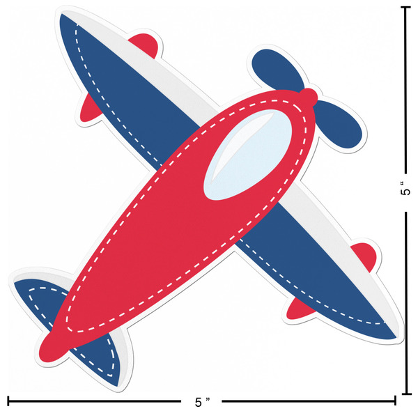 Airplane Theme Custom Shape Iron On Patches - L - APPROVAL