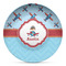 Airplane Theme Microwave Safe Plastic Plate - Composite Polymer (Personalized)