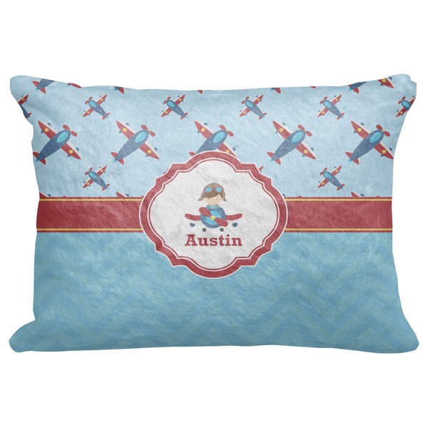Custom Airplane Theme Decorative Baby Pillowcase - 16"x12" (Personalized)