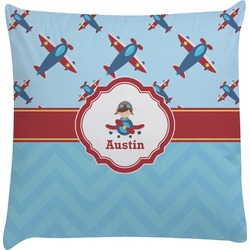 Airplane Theme Decorative Pillow Case (Personalized)
