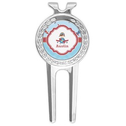 Airplane Theme Golf Divot Tool & Ball Marker (Personalized)