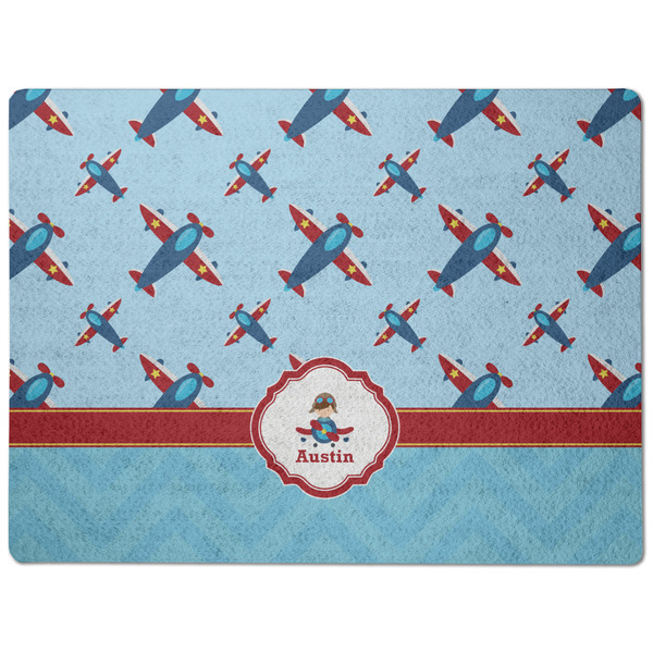 Airplane Theme Dog Food Mat - Medium without bowls