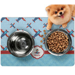 Airplane Theme Dog Food Mat - Small w/ Name or Text