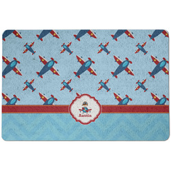 Airplane Theme Dog Food Mat w/ Name or Text