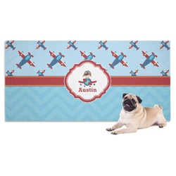 Airplane Theme Dog Towel (Personalized)