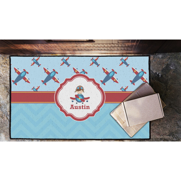 Airplane Theme Door Mat - LIFESTYLE (Lrg)