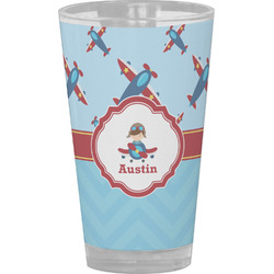 Airplane Theme Pint Glass - Full Color (Personalized)