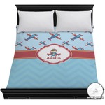 Airplane Theme Duvet Cover - Full / Queen (Personalized)