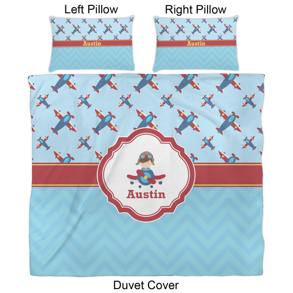Airplane Theme Duvet Cover Set - King - Approval