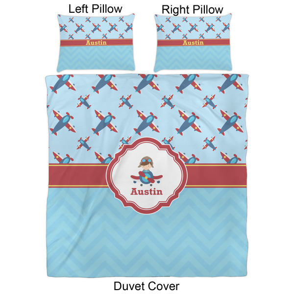 Airplane Theme Duvet Cover Set - Queen - Approval