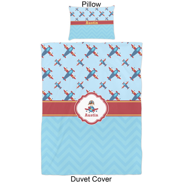 Airplane Theme Duvet Cover Set - Twin - Approval