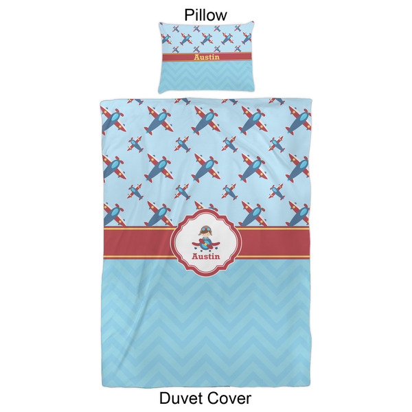 Airplane Theme Duvet Cover Set - Twin XL - Approval