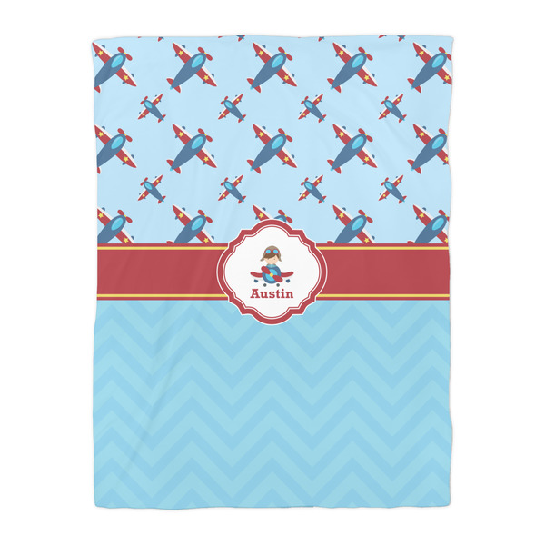 Airplane Theme Duvet Cover - Twin - Front