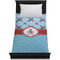 Airplane Theme Duvet Cover - Twin - On Bed - No Prop