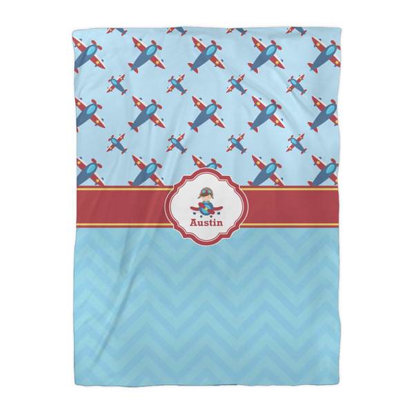 Airplane Theme Duvet Cover - Twin XL - Front