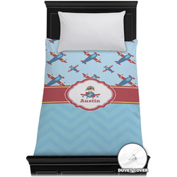 Airplane Theme Duvet Cover - Twin XL (Personalized)