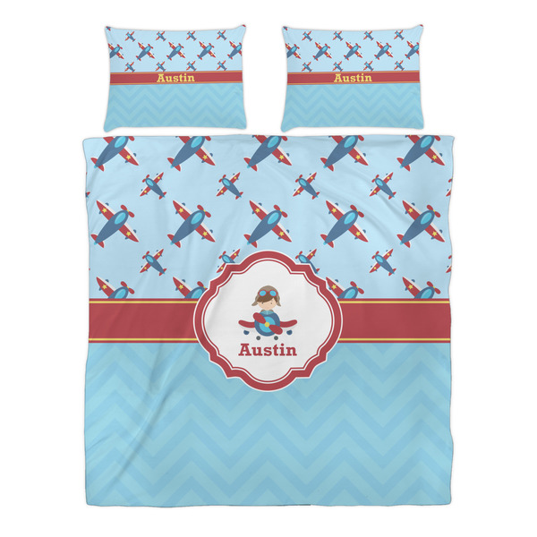 Airplane Theme Duvet cover Set - Queen - Alt Approval