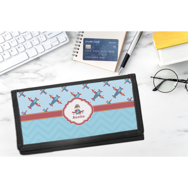 Airplane Theme DyeTrans Checkbook Cover - LIFESTYLE