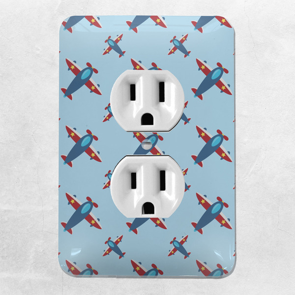 Airplane Theme Electric Outlet Plate - LIFESTYLE