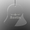 Airplane Theme Engraved Glass Ornament - Bell