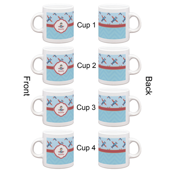 Airplane Theme Espresso Cup Set of 4 - Apvl