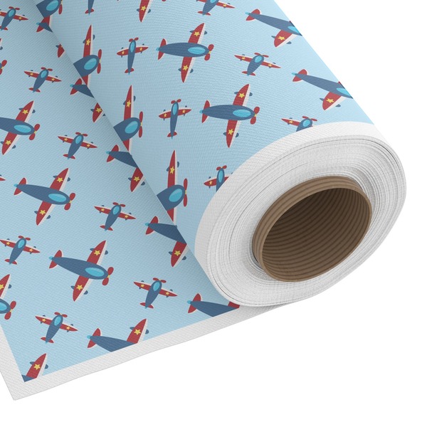 Custom Airplane Theme Fabric by the Yard - Spun Polyester Poplin