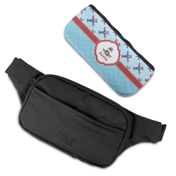 Airplane Theme Fanny Packs - FLAT (flap off)