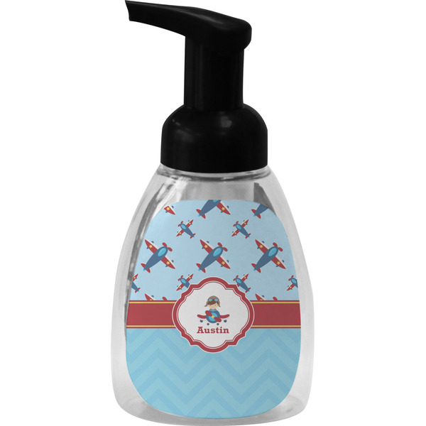 Custom Airplane Theme Foam Soap Bottle (Personalized)