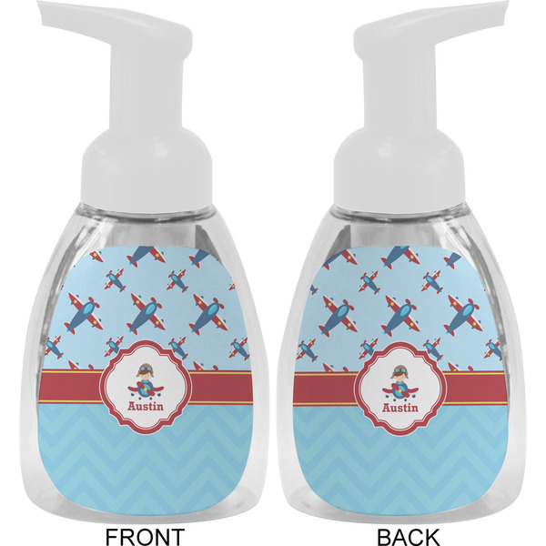 Airplane Theme Foam Soap Bottle Approval - White