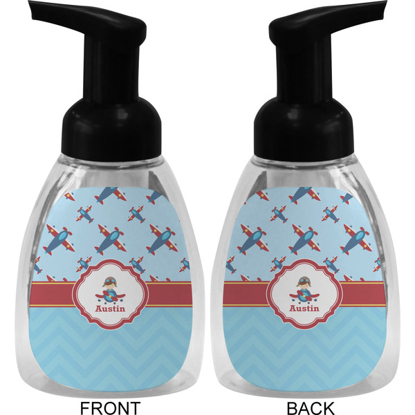 Airplane Theme Foam Soap Bottle (Front & Back)