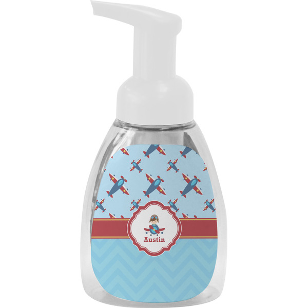 Custom Airplane Theme Foam Soap Bottle (Personalized)