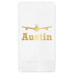 Airplane Theme Guest Napkins - Foil Stamped (Personalized)