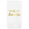 Airplane Theme Foil Stamped Guest Napkins - Front View