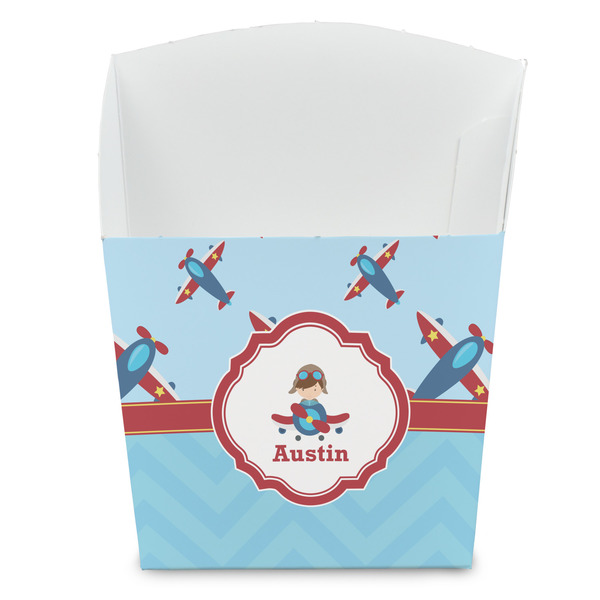 Custom Airplane Theme French Fry Favor Boxes (Personalized)