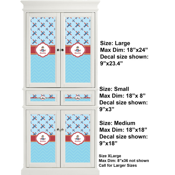 Airplane Theme Full Cabinet (Show Sizes)