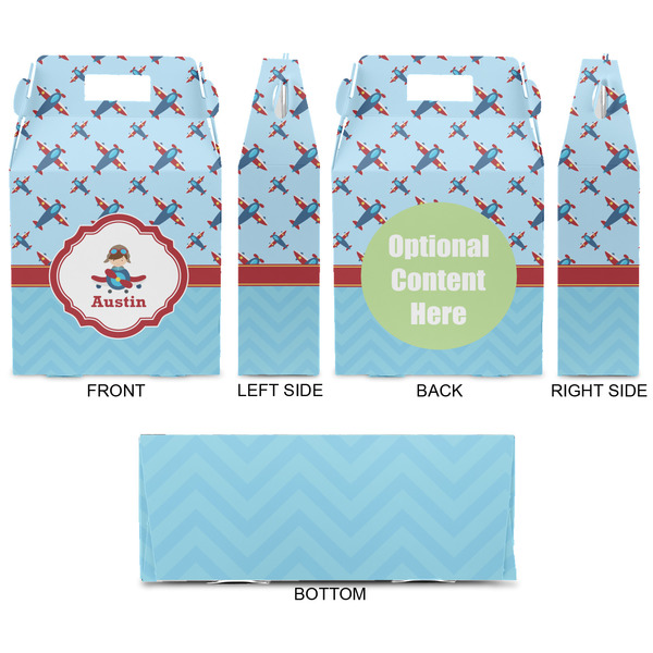 Airplane Theme Gable Favor Box - Approval