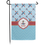 Airplane Theme Small Garden Flag - Single Sided w/ Name or Text