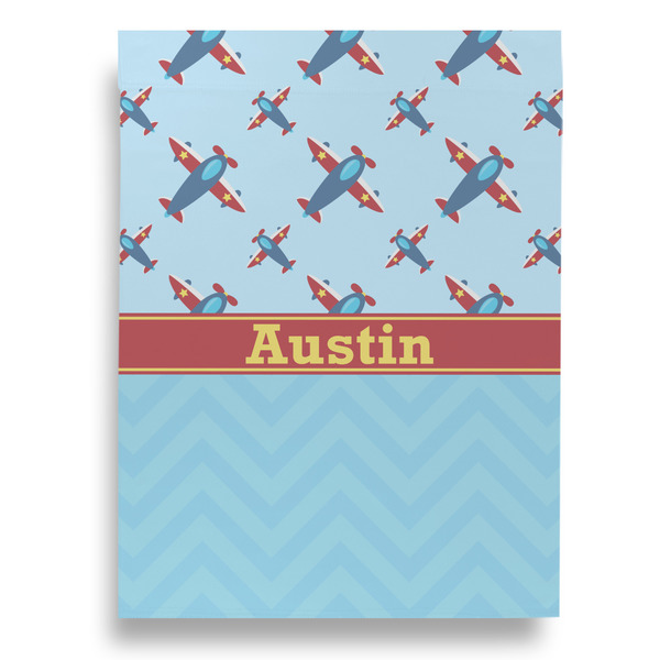 Airplane Theme Garden Flags - Large - Double Sided - BACK