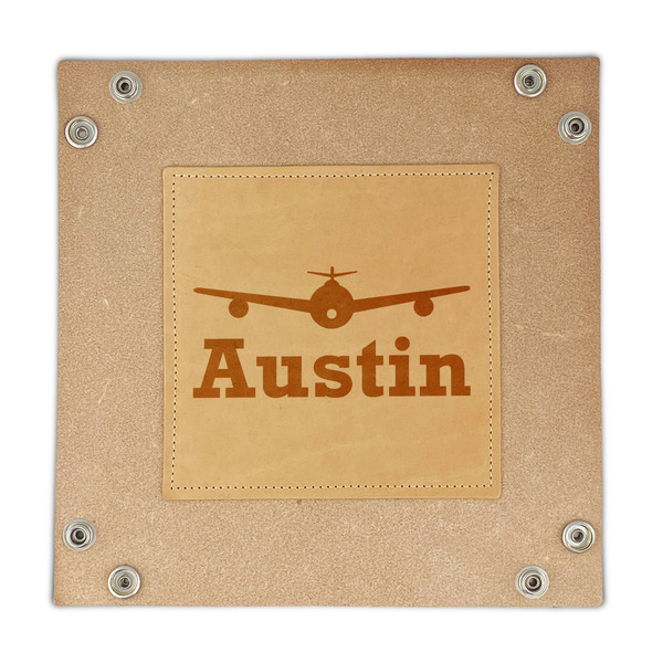Airplane Theme Genuine Leather Valet Trays - FRONT