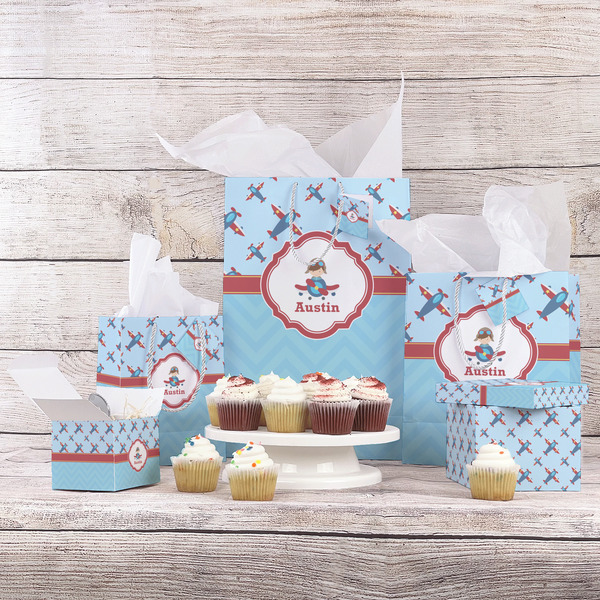 Airplane Theme Gift Bags - In Context