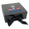 Airplane Theme Gift Boxes with Magnetic Lid - Black - Front (angle)