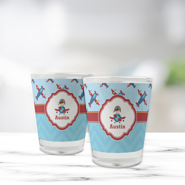 Airplane Theme Glass Shot Glass - Standard - LIFESTYLE