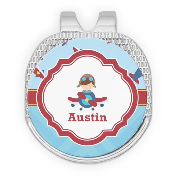 Airplane Theme Golf Ball Hat Marker Hat Clip