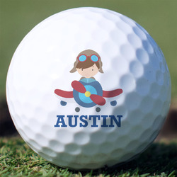Airplane Theme Golf Balls - Non-Branded - Set of 12 (Personalized)