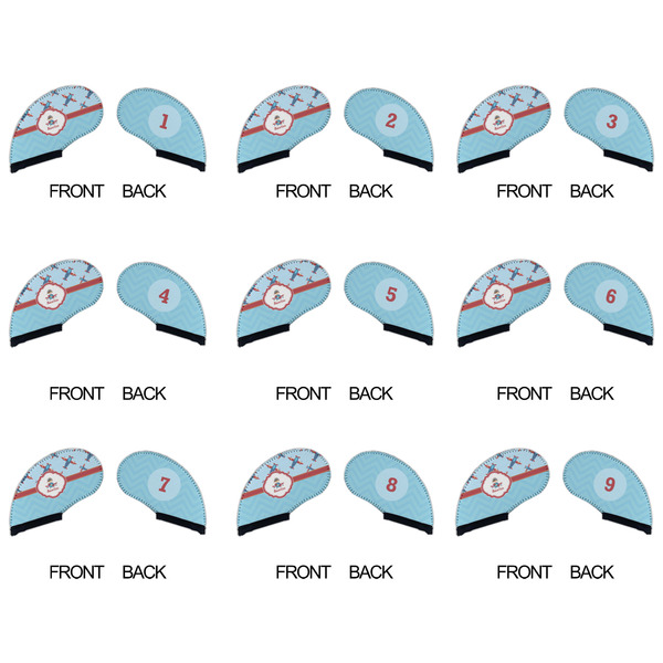 Airplane Theme Golf Club Covers - APPROVAL (set of 9)