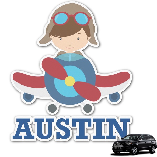 Custom Airplane Theme Graphic Car Decal (Personalized)