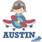 Airplane Theme Graphic Iron On Transfer - Up to 15"x15" (Personalized)