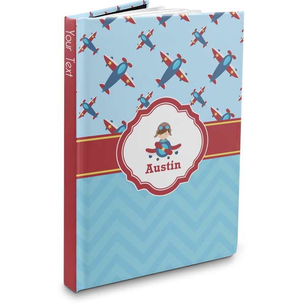 Custom Airplane Theme Hardbound Journal - 5.75" x 8" (Personalized)