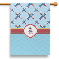 Airplane Theme 28" House Flag (Personalized)